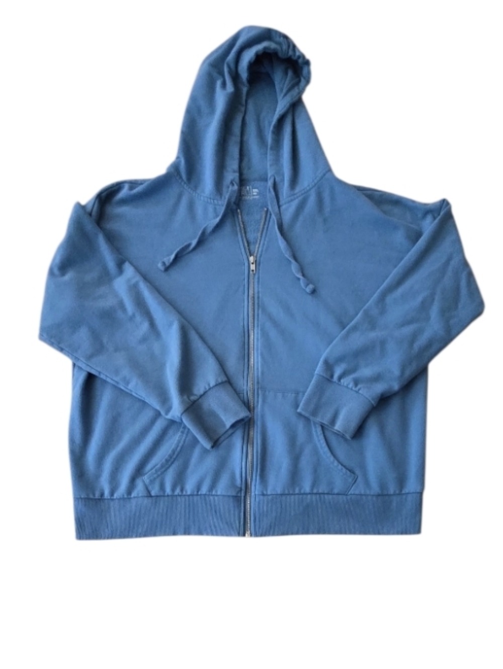 Time and Tru Blue Zip-Up Hoodie Sweatshirt. XXL